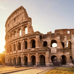 The Colosseum in Rome, Italy